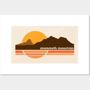 Retro Mammoth Mountain 70s Tourist Souvenir Posters and Art